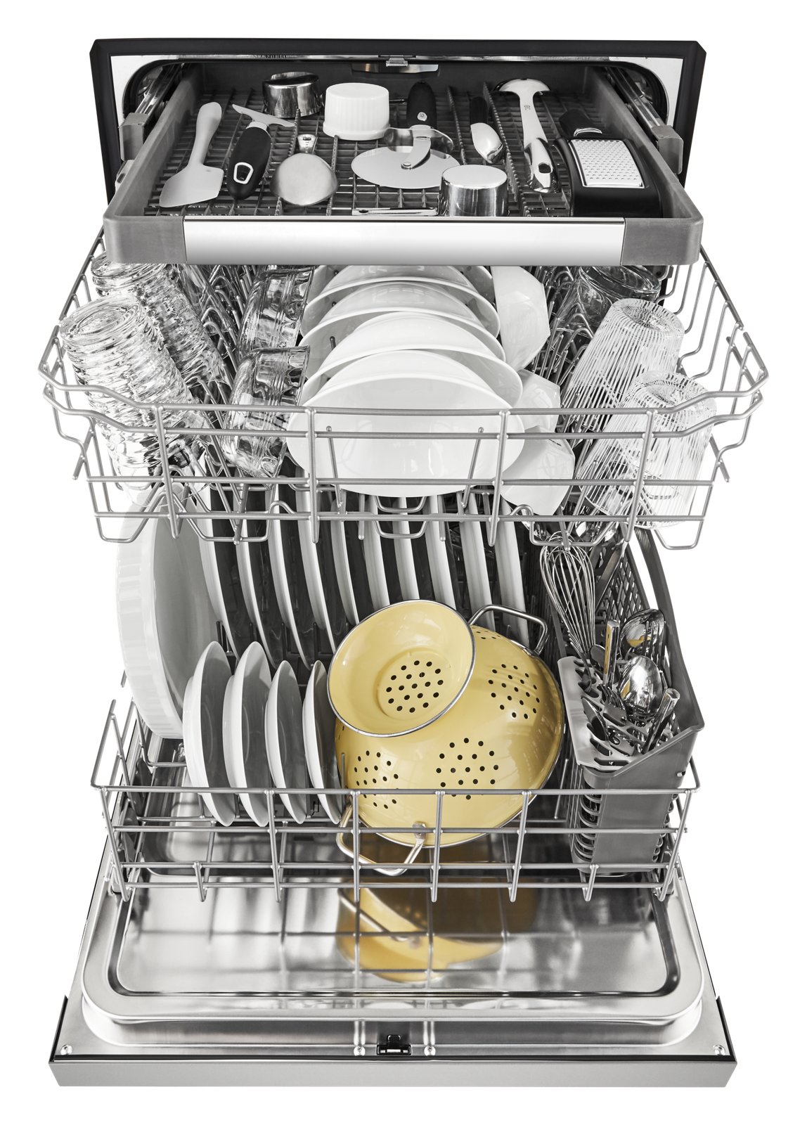 WDF590SAJM Whirlpool Built In Dishwasher with Front Controls - Stainless Steel-4