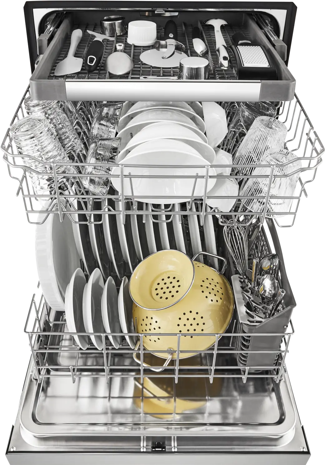 WDF590SAJM Whirlpool Built In Dishwasher with Front Controls - Stainless Steel-4