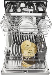 WDF590SAJM Whirlpool Built In Dishwasher with Front Controls - Stainless Steel-4