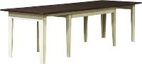 Farmhouse White and Brown 13 Piece Dining Set with Slat Back Chairs - Toluca-5