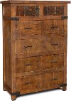 Rustic Pine Chest of Drawers - Big Timber