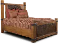 Rustic Pine Queen Bed - Big Timber