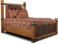 Rustic Pine Queen Bed - Big Timber