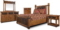 Rustic Pine 4 Piece Queen Bedroom Set - Big Timber