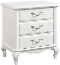 Kelly Traditional White Nightstand