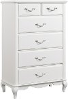 Traditional White Chest of Drawers - Kelly