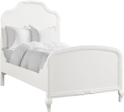 Kelly Traditional White Twin Bed