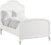 Traditional White Twin Bed - Kelly