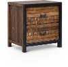 Rustic Light Brown Nightstand - Urban Frontier