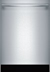 SHXM78Z55N Bosch 800 Series Dishwasher with CrystalDry and Bar Handle - Stainless Steel