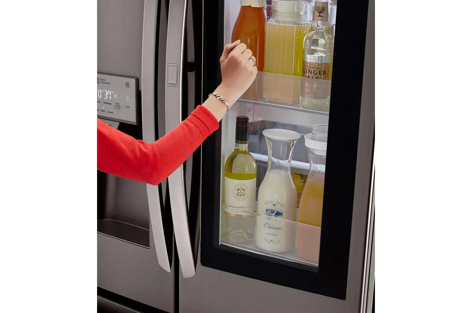 LFXS26596D LG 26 cu ft French Door-in-Door Refrigerator - Black Stainless Steel-6