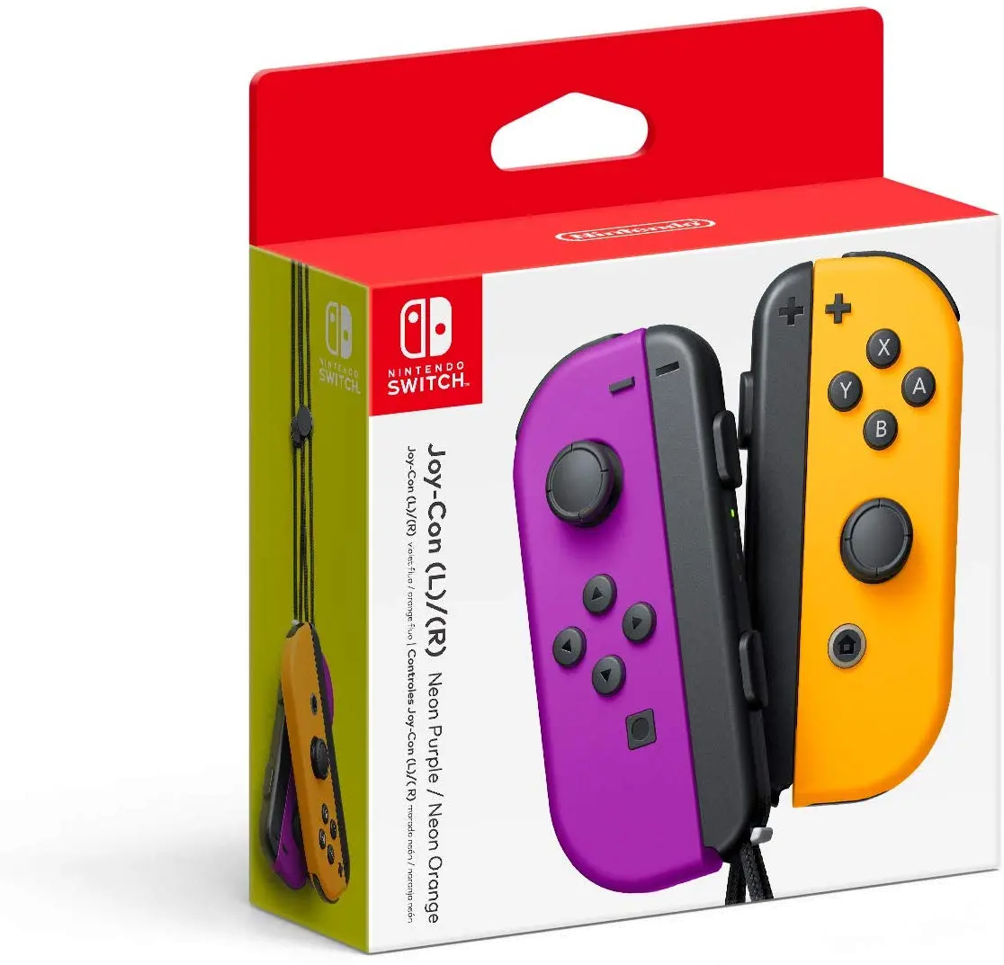 SWI HACAJAQAA Nintendo Switch Joy-Con Controller - Purple/Orange-2