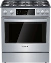 HGI8056UC Bosch 800 Series 30 Inch Slide In Gas Range - 4.8 cu. ft. Stainless Steel