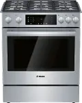 HDI8056U Bosch 4.6 cu ft Dual Fuel Range - Stainless Steel