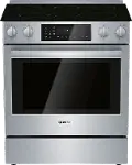 HEI8056U Bosch 4.6 cu. ft. Electric Convection Slide In Range - 30 Inch Stainless Steel