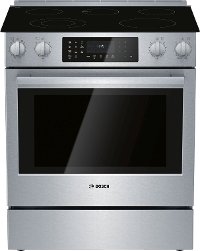 HEI8056U Bosch 4.6 cu. ft. Electric Convection Slide In Range - 30 Inch Stainless Steel