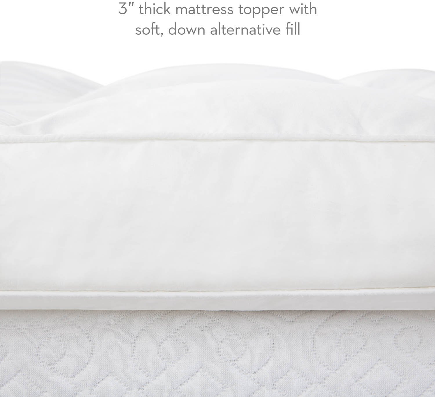 IS30FFDAFB Malouf 3 Inch Full Size Down Alternative Mattress Topper-6