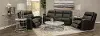 Cody Gray Leather-Match Power Gliding Recliner