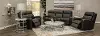 Cody Gray Leather-Match Power Gliding Recliner