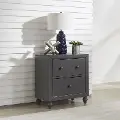423-BR60 Cottage View Gray Nightstand