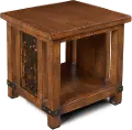 Aged Pine Rustic End Table - Big Timber