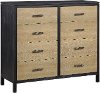 Modern Oak and Black Dresser - Carter