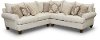 Linen Beige 2 Piece Sectional Sofa with RAF Loveseat - Swift