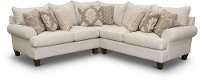 Linen Beige 2 Piece Sectional Sofa with LAF Loveseat - Swift