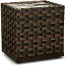 Woven Patio End Table Chip and Dip Stand - Nevis