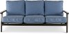 Modern Denim Blue Patio Sofa - Adeline