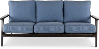 Modern Denim Blue Patio Sofa - Adeline
