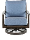 Denim Blue Patio Club Chair with Sunbrella Cushions - Adeline
