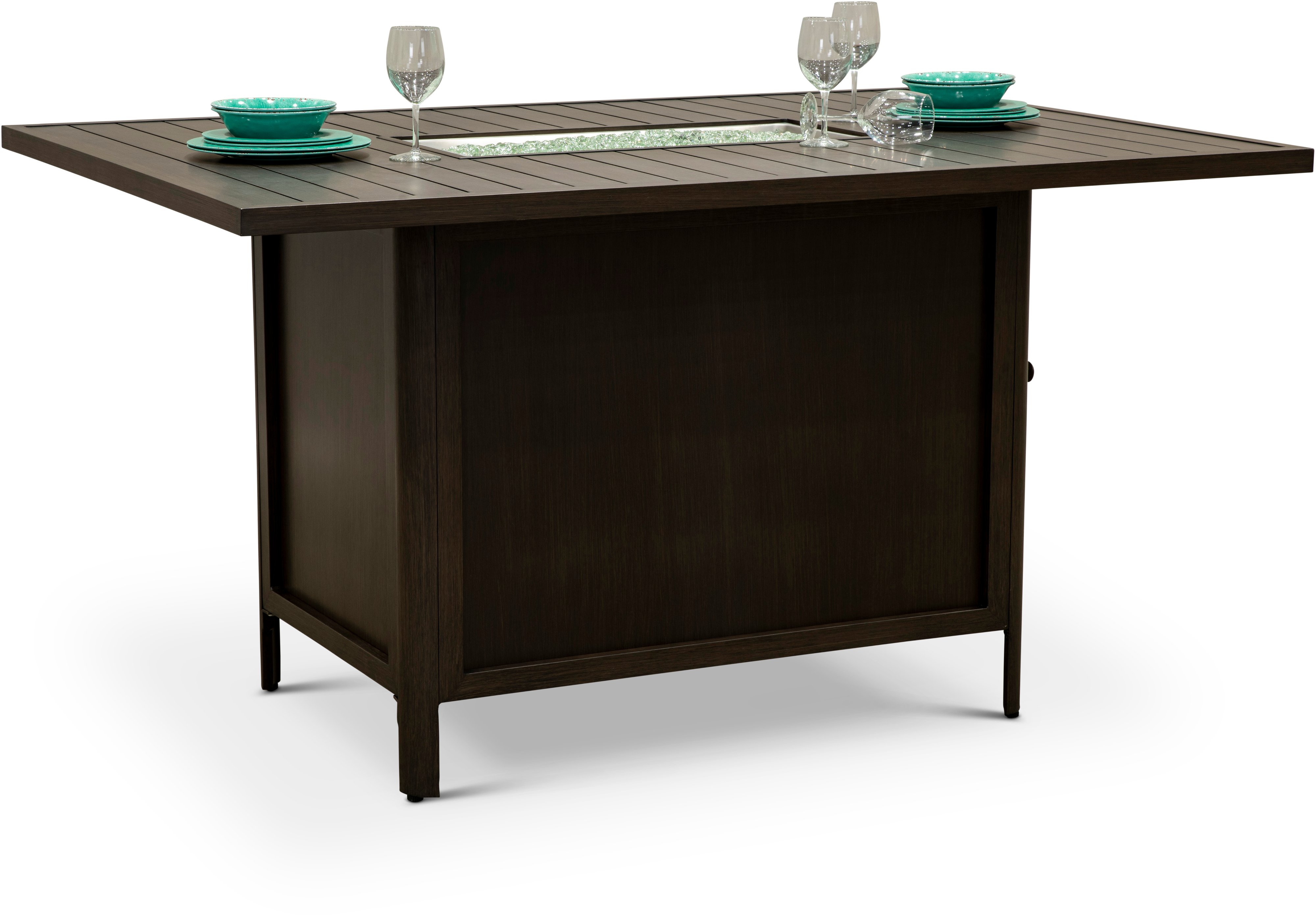 Adeline Patio Bar Height Fire Pit Table-1