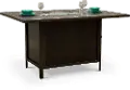 Adeline Patio Bar Height Fire Pit Table