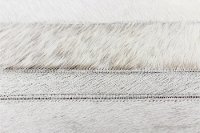 Contemporary Gray Leather 8 Foot Runner Rug - Santa Fe-5