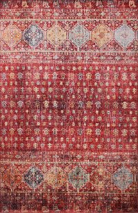 4 x 6 Small Traditional Zaidan Rust Area Rug - Impressions