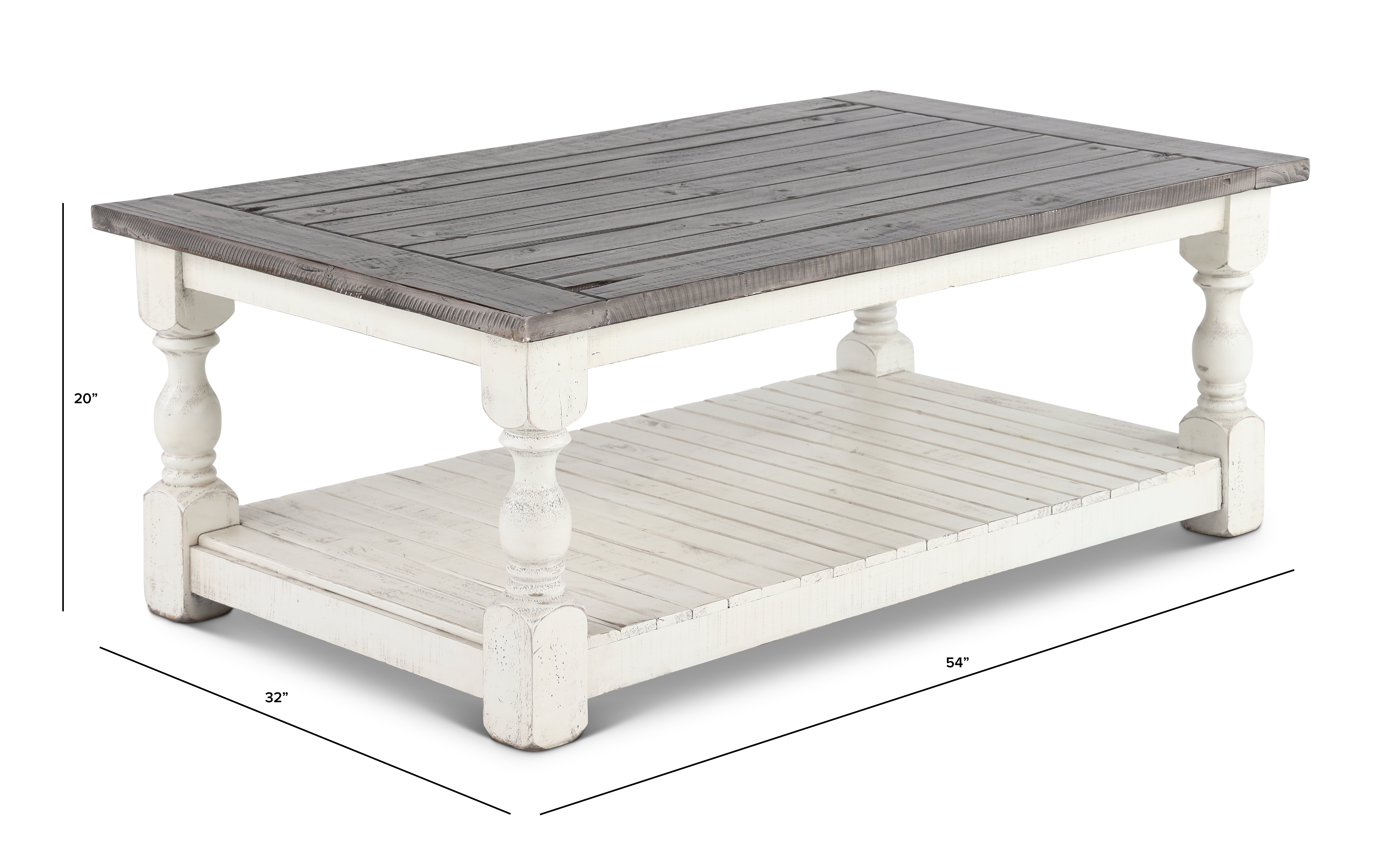 Stone Country White Coffee Table-3
