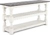 Antique White Sofa Table - Stone