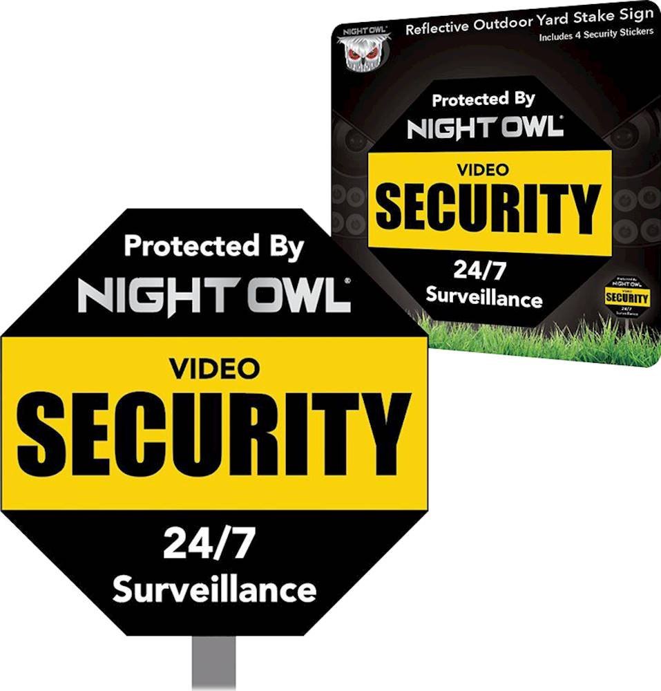 Night Owl Outdoor Reflective Yard Sign-2