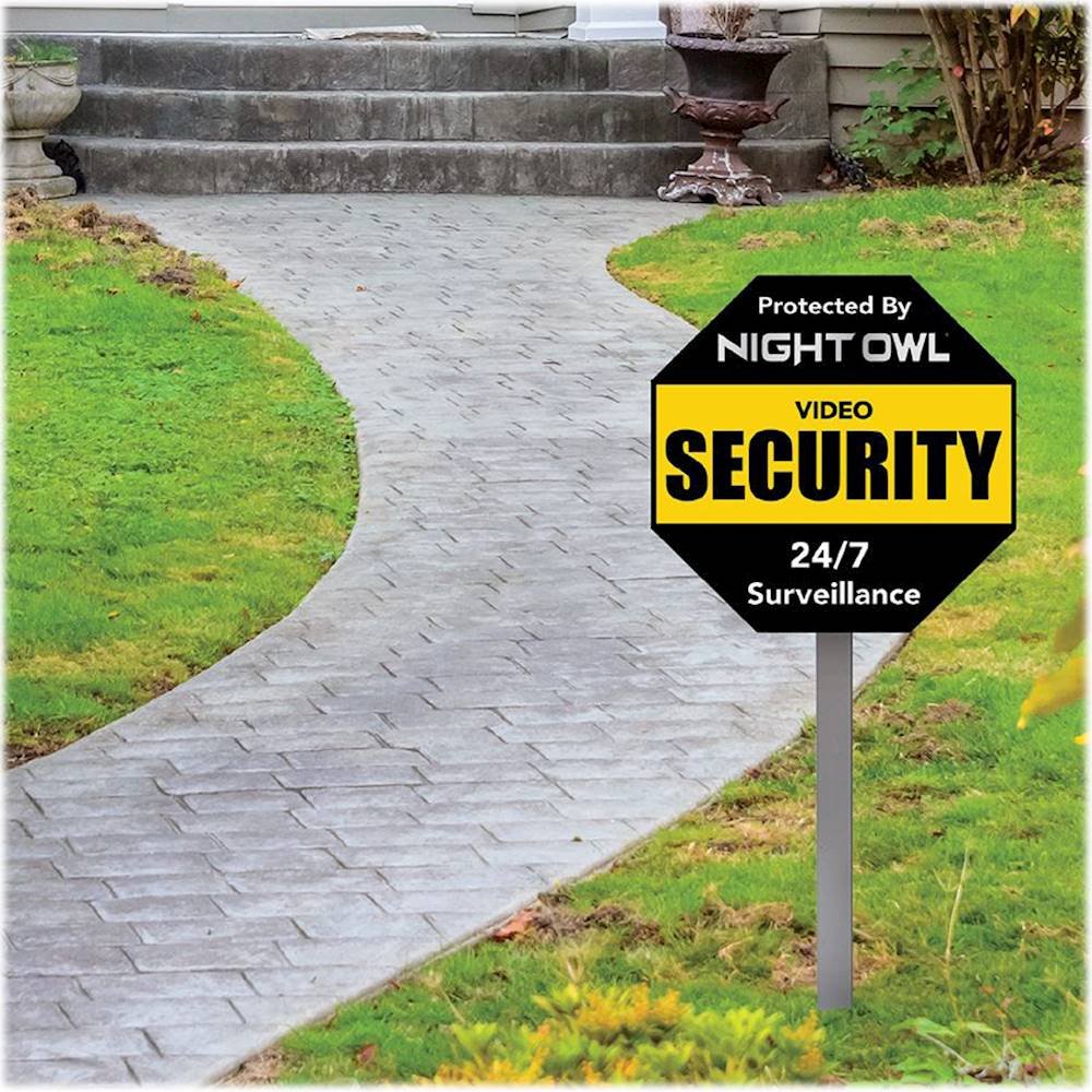 Night Owl Outdoor Reflective Yard Sign-3