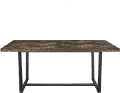 Industrial Wood and Metal Dining Room Table - Leland