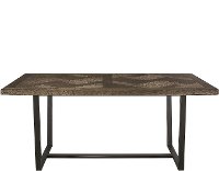 Industrial Wood and Metal Dining Room Table - Leland