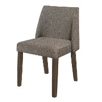 Brown Upholstered Dining Room Chair - Leland-2