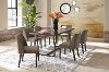 Industrial Brown and Metal 5 Piece Dining Set - Leland