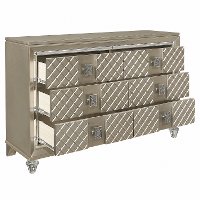 Peony Contemporary Champagne Gold Dresser-2