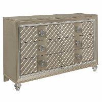 Peony Contemporary Champagne Gold Dresser-3