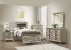 Clearance Peony Gold 4 Piece Twin Bedroom Set
