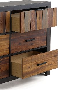 Modern Industrial Brown Dresser - Cooper-2