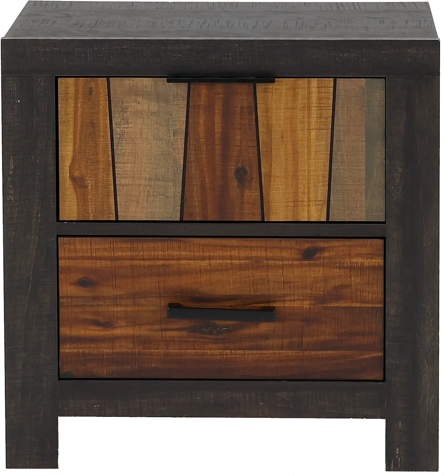 Copper Modern Industrial Brown Nightstand-1