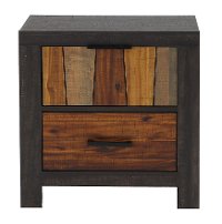 Modern Industrial Brown Nightstand - Cooper-1